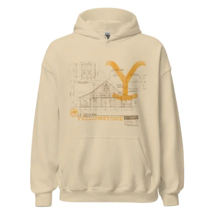 NEW YELLOWSTONE HISTORIC BLUEPRINT HOODIE