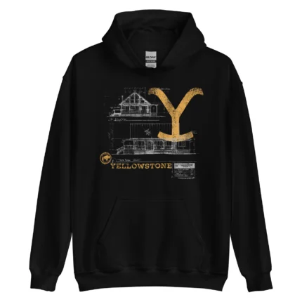 YELLOWSTONE BLACK RIP'S HOUSE HOODIE